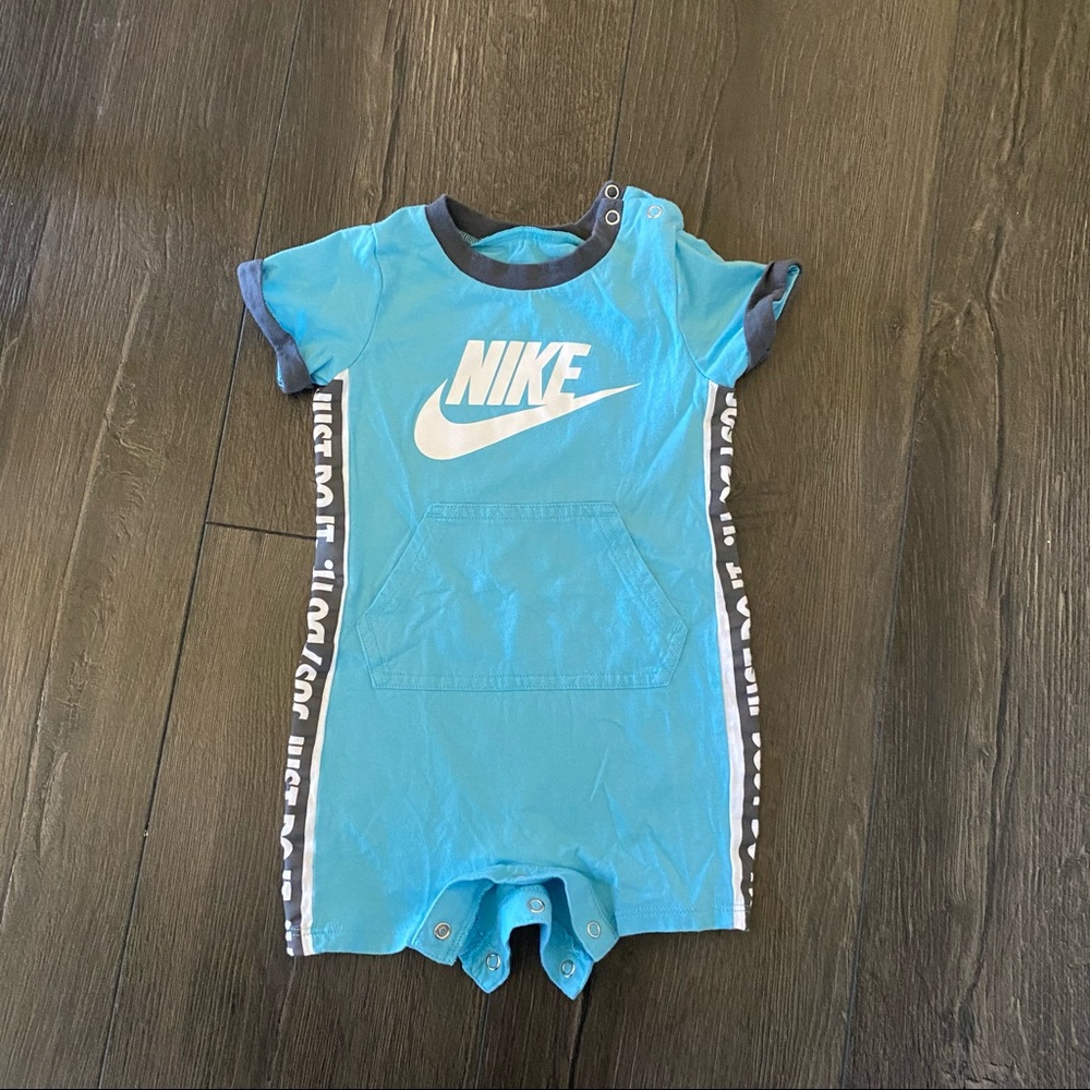 12mo. Light blue Nike Romper